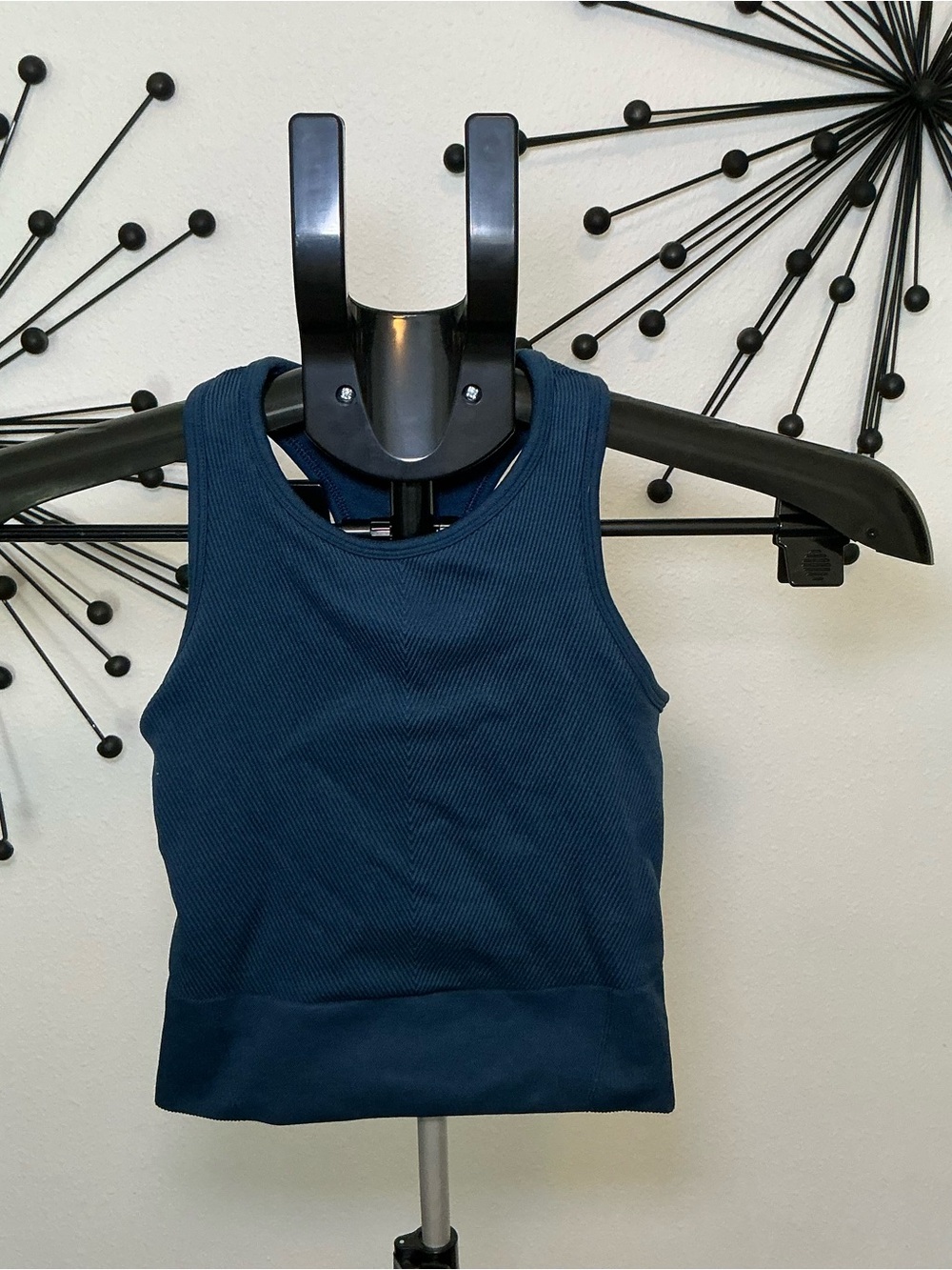 Abercrombie YPB Ribbed Athletic Tank Top Blue Activewear XS